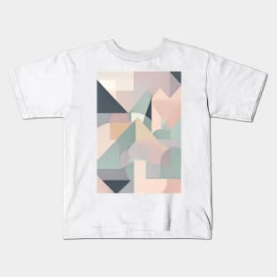Pastel Geometric Bliss Kids T-Shirt